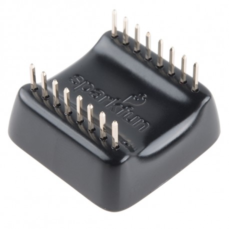 Vue arrière de l'fficheur OLED MicroView DEV-12923