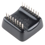 Vue arrière de l'fficheur OLED MicroView DEV-12923