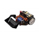 Extension bulldozer assemblé sur un robot micro:Maqueen (non livré)