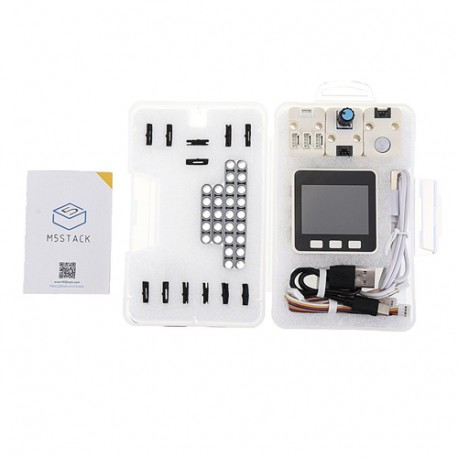 Détail du contenu du starter kit IoT M5GO