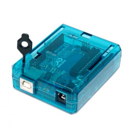 Boîtier transparent bleu pour Arduino®