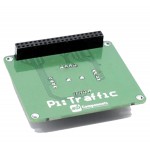 Vu de dessous de la platine PiTraffic pour Raspberry Pi