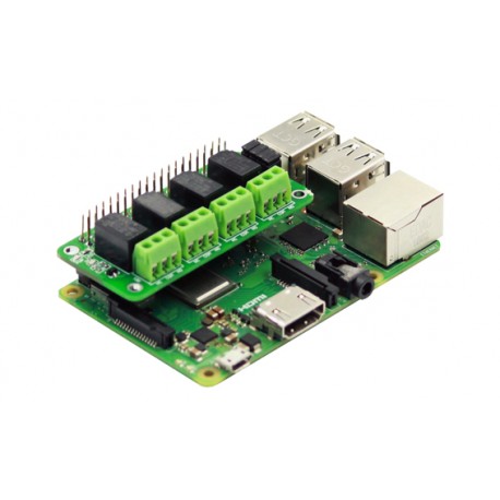 Montage de Platine 4 relais sur une Raspberry Pi 3B+