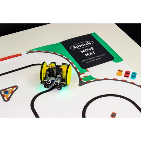 Exemple d'utilisation du tapis :MOVE mat avec un robot suiveur de ligne