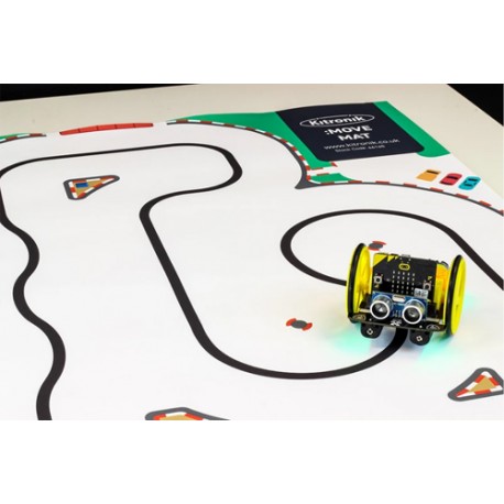 Exemple d'utilisation du tapis :MOVE mat avec un robot suiveur de ligne