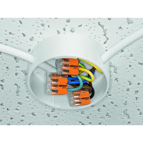 Borne de connexion rapide à leviers 3 contacts  - 6