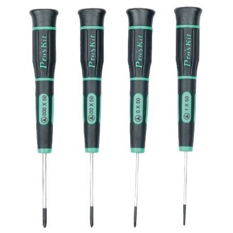 Jeu de 4 tournevis Tri-wing TRI000, TRI00, TRI0 et TRI1