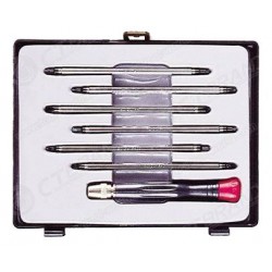 Jeu de tournevis à lames réversibles (plat, cruciforme et étoile)