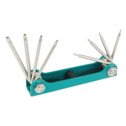 Jeu de 8 clés Torx et Resistorx sur monture