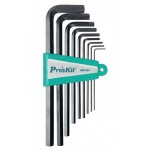 Jeu de 9 clés Allen 1,5 à 10 mm