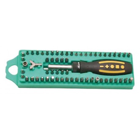 Coffret tournevis avec embouts (62 pièces)