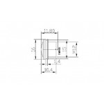 Dimensions de l'objectif Fisheye livrée avec la caméra ArduCAM Fisheye 5 MP OV5647