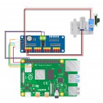 Raccordement de la platine de pilotage PWM avec le support ARduCam Pan Tilt et une Raspberry Pi