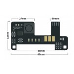 Dimensions du HAT PoE pour Raspberry Pi 3B+ et 4B