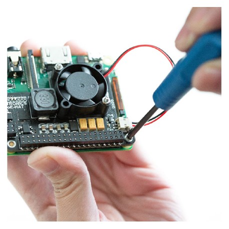 Fixation du HAT PoE ventilé pour Raspberry Pi 3B+ et 4B