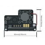 Dimensions du HAT PoE ventilé pour Raspberry Pi 3B+ et 4B
