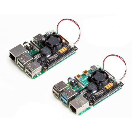 HAT PoE ventilé sur une Raspberry Pi 3B+ et Raspberry Pi 4