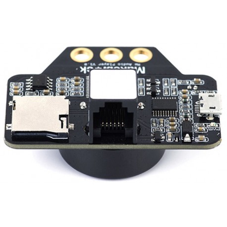 Vue sur le connecteur microSD du module Me Audio Player V1 P3010002