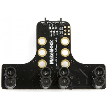 Vue de dessous du suiveur de ligne Me RGB Line Follower P3030001