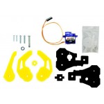 Contenu des pièces de la pince robotique Kitronik :MOVE Motor Klaw kit