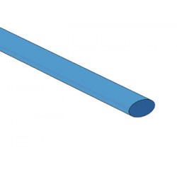 Gaine thermo rétractable 6.4mm (bleu)