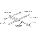 Exemple de montage avec le jeu d'arbres 3 mm TAMIYA 70105