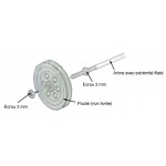 Exemple de montage avec une poulie et le jeu d'arbres 3 mm TAMIYA 70105