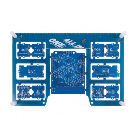 Vue de dessous du starter-kit Arduino® Sensor kit TPX00031