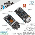 Détail du Module Caméra Timer ESP32 PSRAM (OV3660) U082