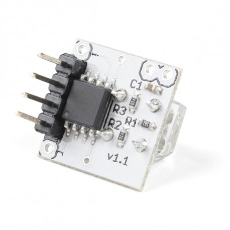 Vu de dessous de la Platine Led I2C BlinkM COM-08579
