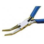 Pince à bec plat coudé lisse (140 mm)
