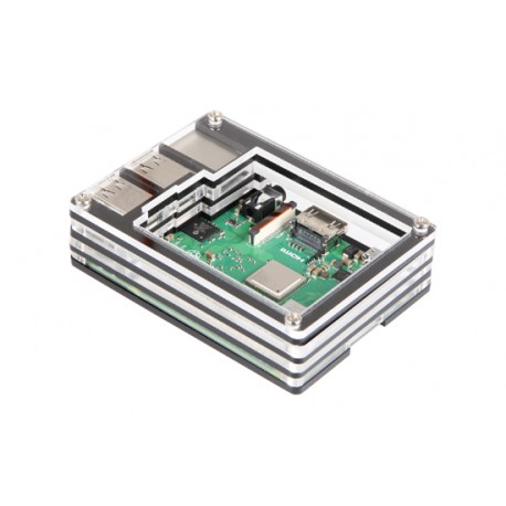 Boitier jOY-it RB-CASE-14 monté sur une Raspberry Pi 3B+