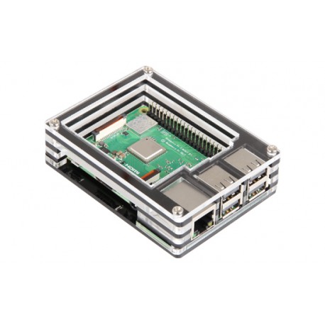 Boitier jOY-it RB-CASE-14 monté sur une Raspberry Pi 3B+