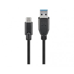 Cordon USB A mâle vers USB-C mâle (1,8m)