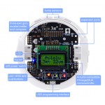 Détails du dessus du robot 3pi+ 32U4 Pololu 3737
