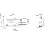 Dimensions Micro-switch microrupteur à levier avec roulette 10A