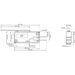 Dimensions Micro-switch microrupteur à levier 10A