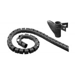 Gaine cache-fil spiralée 20 mm (noir)