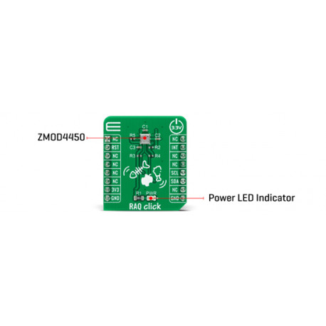 Détail module Capteur RAQ Click MIKROE-4385