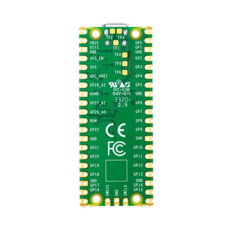 Vue arrière de la carte Raspberry Pi Pico