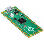 Vue de côté de la carte Raspberry Pi Pico