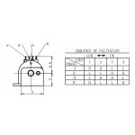 Détail du brochage du micro moteur pas-à-pas actionneur linéaire