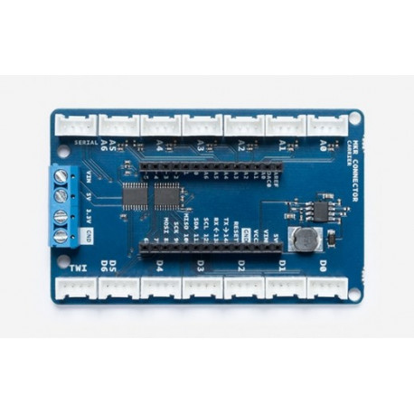 Vu de dessus de la platine Arduino® Shield Grove ASX00007 pour Arduino® MKR