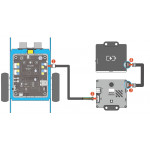 Exemple de raccordement sur un robot mBot
