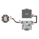 Exemple de raccordement sur un module Halocode