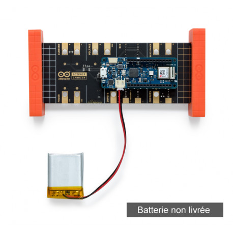 Module Arduino® MKR WiFi 1000 monter sur la carte Science Carrier du kit Arduino® Science Kit Physics Lab AKX00014