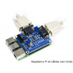 Exemple d'utilisation du module 2 ports RS232 pour Raspberry Pi