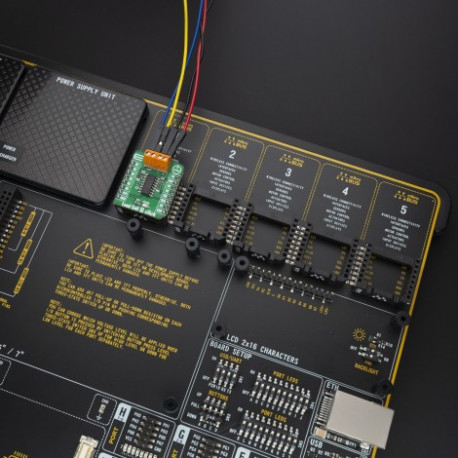 Exemple d'utilisation du module Load cell 2 Click MIKROE-4047 pour capteur de charge
