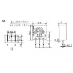 Ajustable CERMET mono tour 4295X  - 2