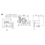 Ajustable CERMET mono tour 3386  - 2